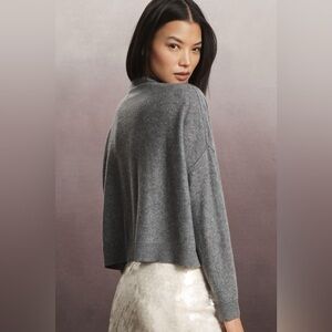 NWT Size XLP - The Alani Cashmere Mock-Neck Sweater by Pilcro (100% Cashmere)